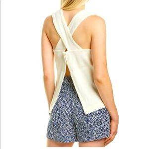 Madewell Ottoman Jacquard Crossback Tank Medium